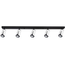 Kinkiet GU10 LED x5 biały + czarny