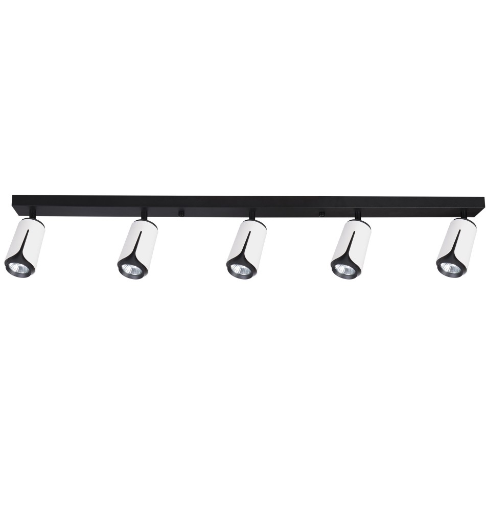 GU10 LED Wall Sconce (5-Pack), White + Black | LVT