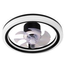 Plafon LED Wentylator 3CCT 45W czarny | LVT