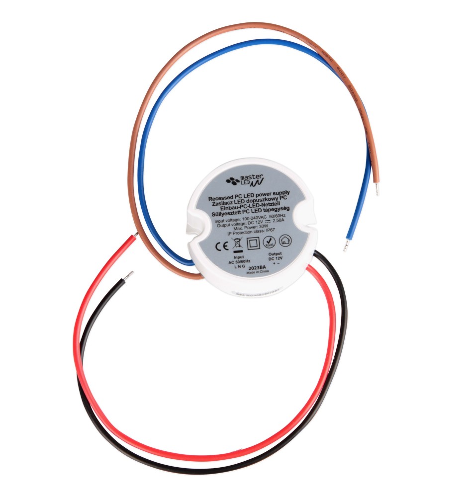 Zasilacz LED dopuszkowy PC 12V 20W 1,66A | LVT