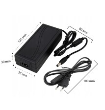 Zasilacz impulsowy desktop 12V/ 3,0A z kablem 2pin | LVT