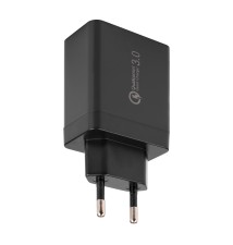 Zasilacz Quick Charge 20W 4xUSB-A czarny | LVT