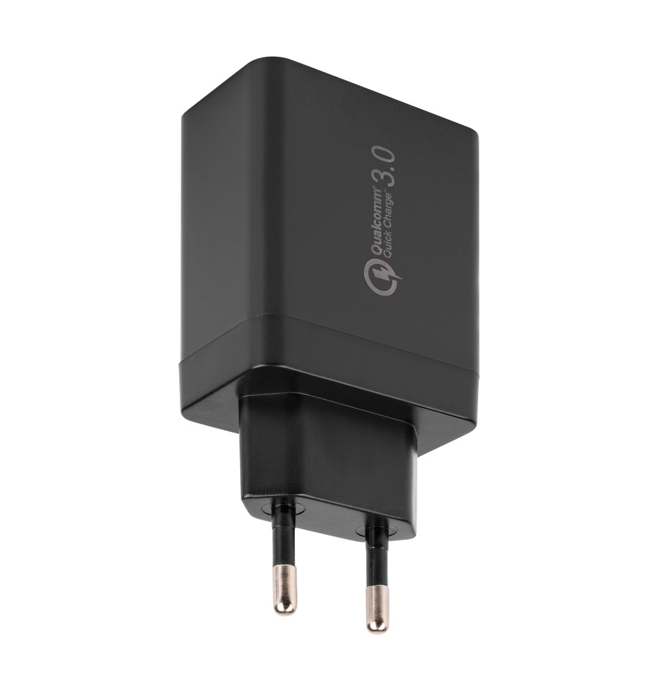 Zasilacz Quick Charge 20W 4xUSB-A czarny | LVT