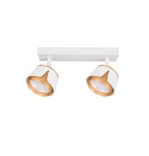Kinkiet GX53 LED x2 biały + złoty