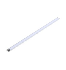 Lampa podszafkowa USB PIR 80cm 4W srebrna | LVT