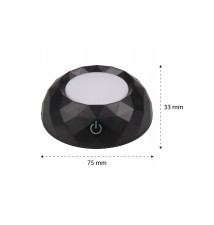 2x 2-LED 4000K Under-Cabinet LED Light, Black | LVT