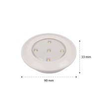 3x 5-LED Under-Cabinet LED Light with Remote Control, 4000K | LVT