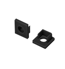 Masterled GK 10mm Black End Cap with Hole | LVT