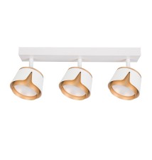 Kinkiet GX53 LED x3 biały + złoty | LVT