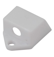 Masterled Slim Gray End Cap with Hole | LVT