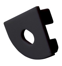 Zaślepka Masterled Kątowa czarna z otworem