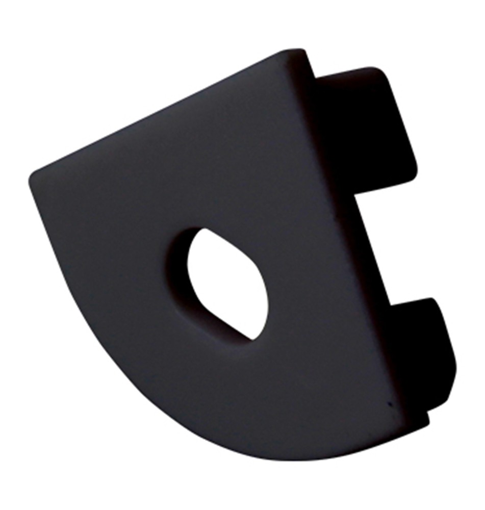 Zaślepka Masterled Kątowa czarna z otworem