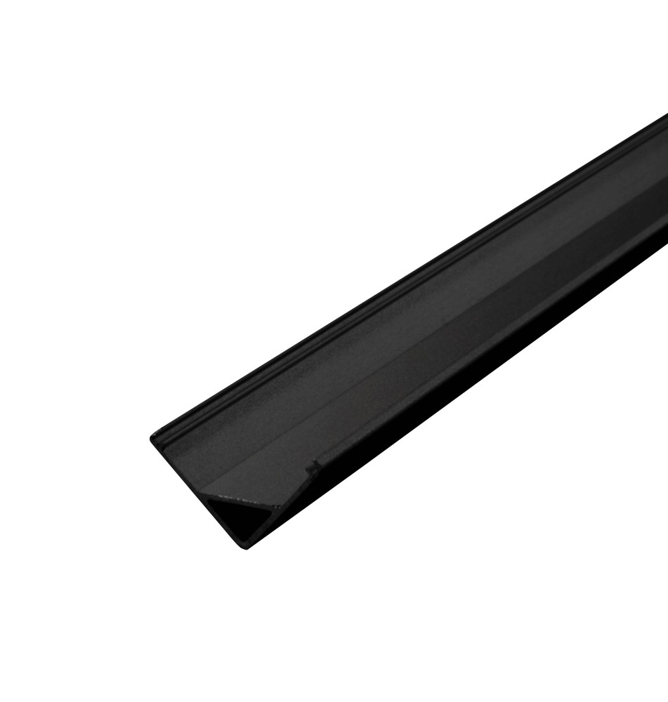 Masterled Angled LED Profile, 2 m, Black | LVT