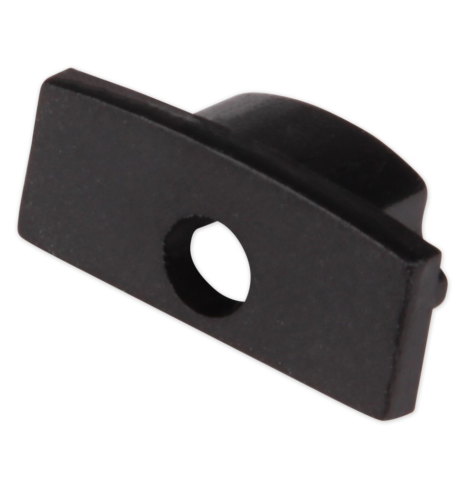 Masterled Surface-Mounted Black End Cap with Hole | LVT