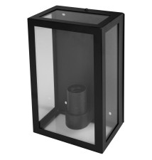 Kinkiet E27 LED IP44 Glass czarny