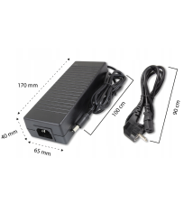 Zasilacz impulsowy desktop 12V/10A wtyk DC 2,1/5,5
