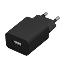Zasilacz wtyczkowy 5V/1A 1x USB DC czarny | LVT