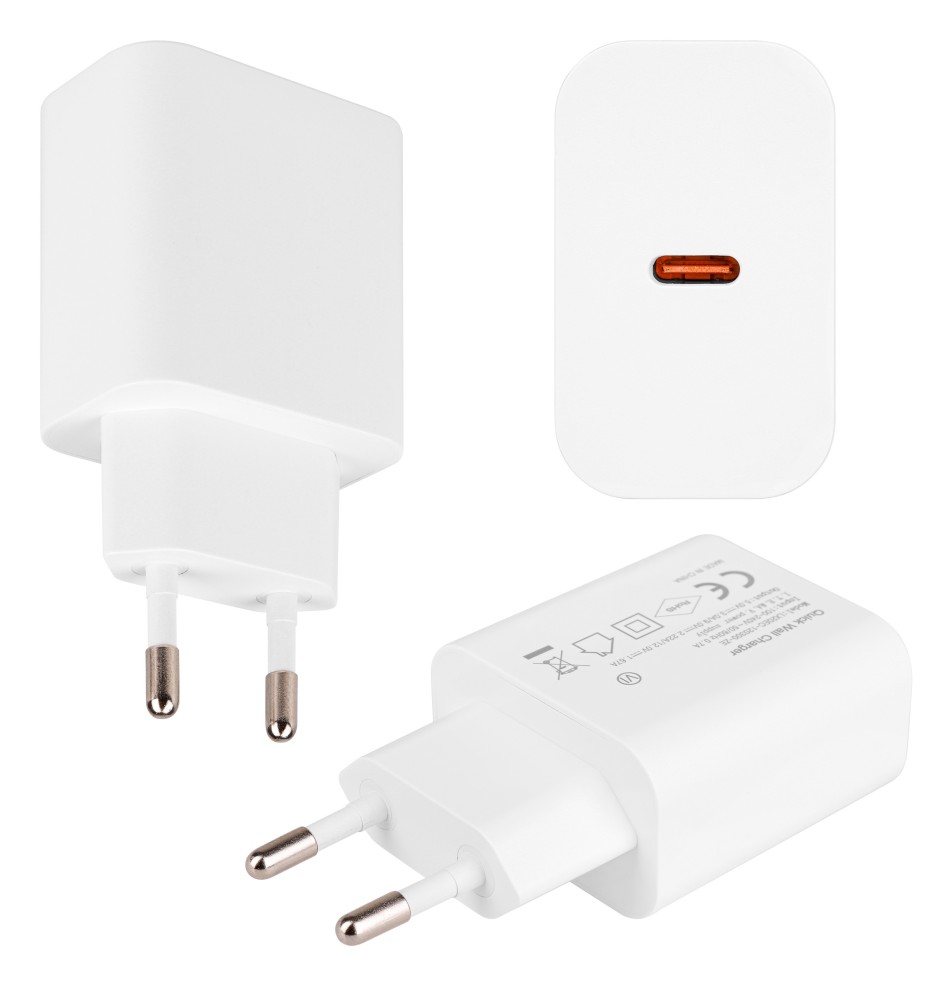 Zasilacz Quick Charge 20W 1xUSB-C biały | LVT