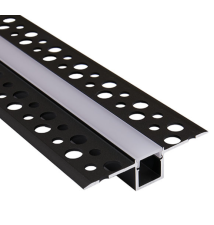 Profil Led Masterled GK 10mm 1m czarny mleczny