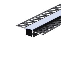 Profil Led Masterled GK 12mm 2m czarny mleczny