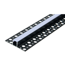 Profil Led Masterled GK do płytek 2m czarny mleczny