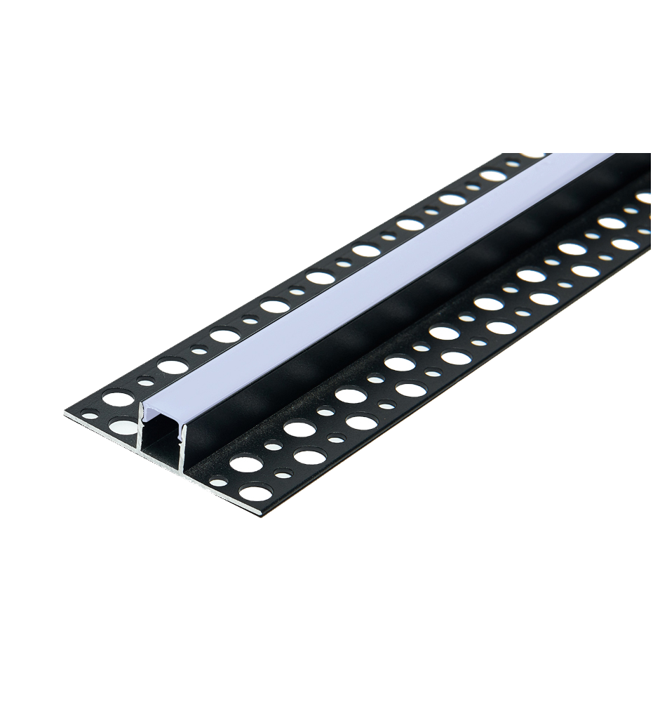Profil Led Masterled GK do płytek 2m czarny mleczny