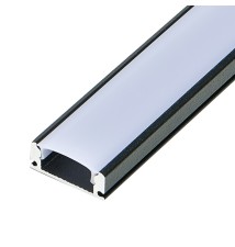 Masterled Surface-Mounted LED Profile, 1 m, Milky Black | LVT