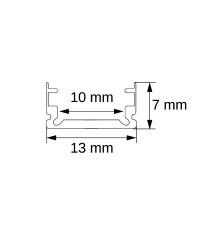 Profil Led Masterled Slim 2m anodowany mleczny