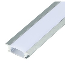 Masterled Recessed LED Profile, 1 m, Anodized, Frosted | LVT