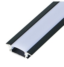 Profil Led Masterled Wpuszczany 1m czarny mleczny | LVT