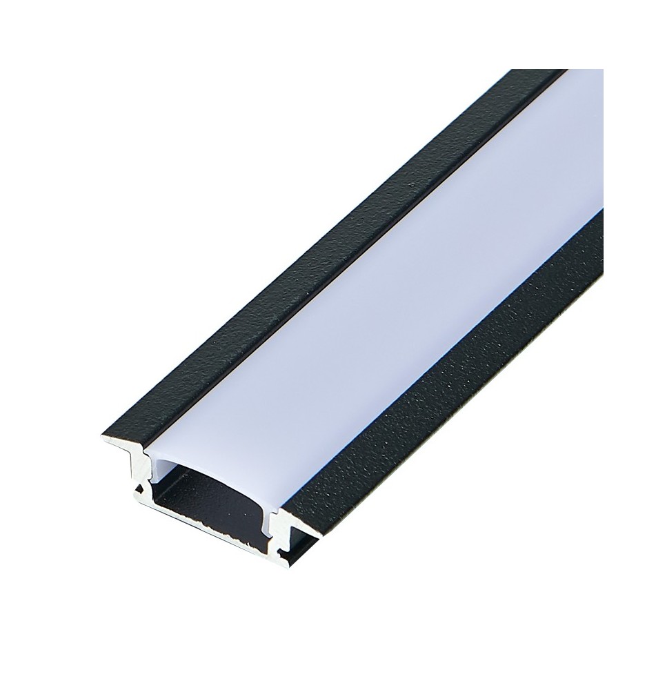 Profil Led Masterled Wpuszczany 1m czarny mleczny | LVT