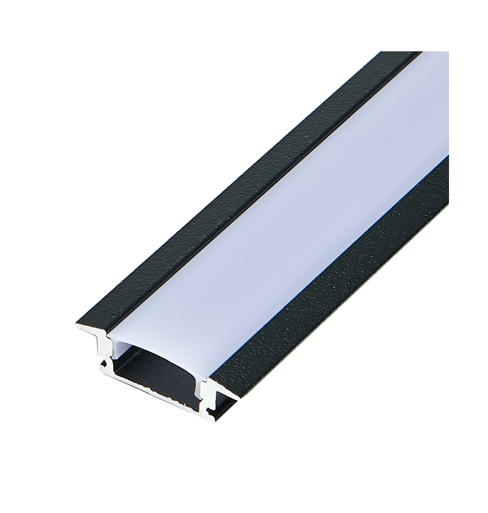 Profil Led Masterled Wpuszczany 1m czarny mleczny