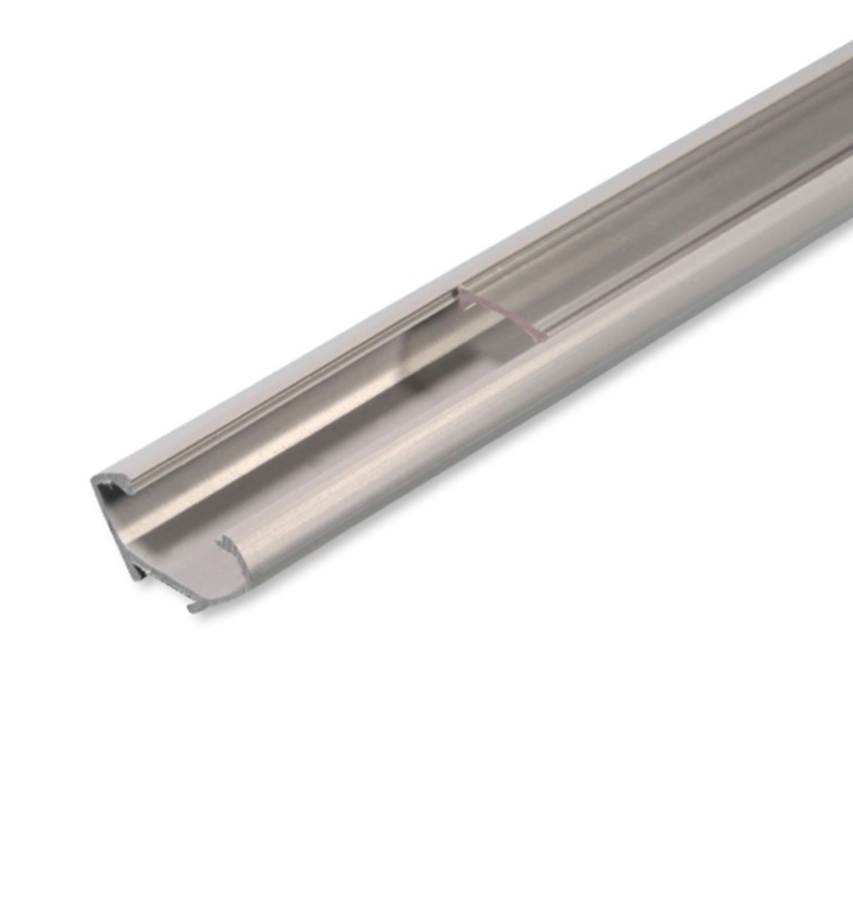 Profil LED PCV 22x12 Corner szary 1m Klosz transparentny