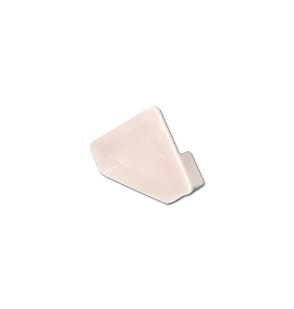 Master LED PVC Corner End Cap, Solid White | LVT