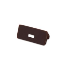 Zaślepka Master LED PCV Slim z otworem brązowa