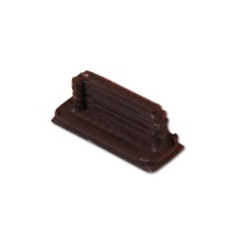 Master LED PVC Slim Solid Brown End Cap | LVT