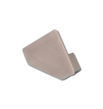 Master LED PVC Corner End Cap, Solid Gray | LVT
