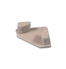 Master LED PVC Corner End Cap, Solid Gray | LVT