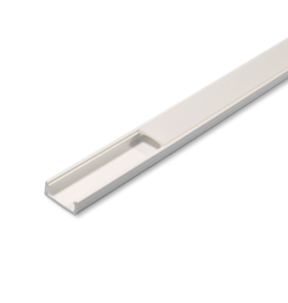Profil LED PCV 16x7 Slim biały 2m Klosz mleczny | LVT