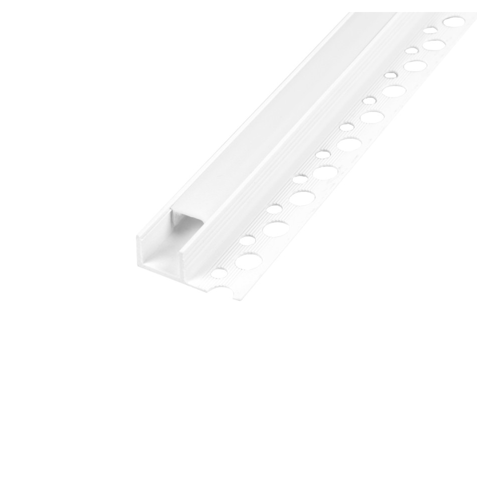 Profil LED PCV 33x12 Wpuszczany glazura biały 2m Klosz mleczny | LVT