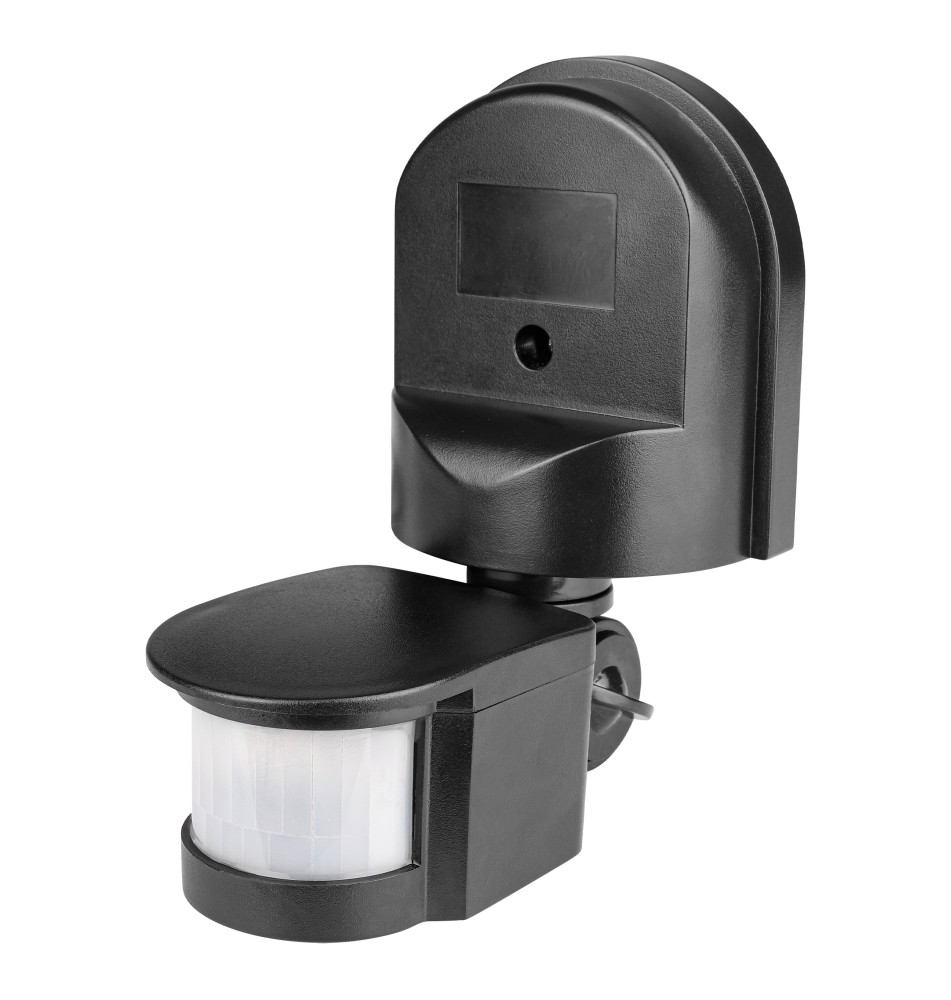 Czujnik ruchu PIR zewnętrzny IP44 czarny