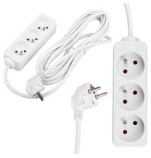 Silo White Extension Cord, 3x230V, 5 m | LVT