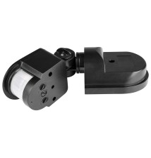 Czujnik ruchu PIR zewnętrzny IP44 czarny