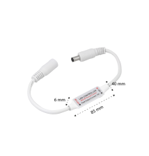 Ściemniacz LED 5-24V 6A mini RF z pilotem DC