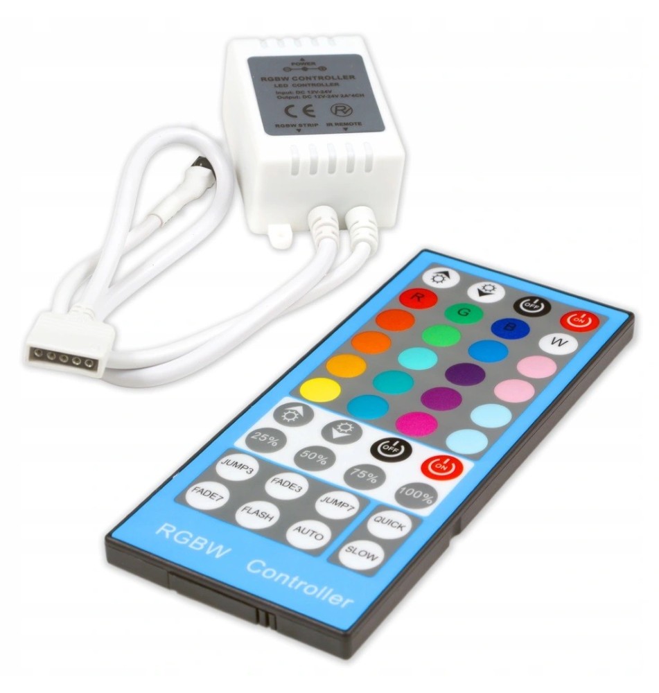 Sterownik LED RGBW IR 8A
