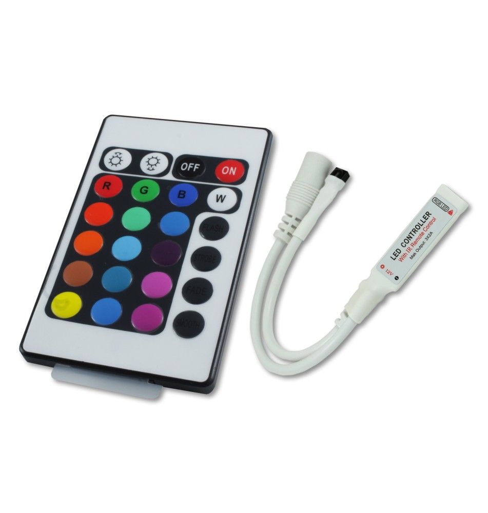 Sterownik LED RGB IR 6A Mini 24 przyciski | LVT
