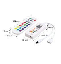 Sterownik LED RGB IR Smart Tuya 6A 5-24V