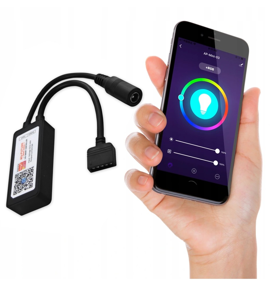 Sterownik LED RGBW Smart Tuya 6A 5-24V mini