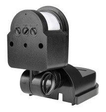 Czujnik ruchu PIR zewnętrzny IP44 czarny