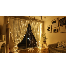 Kurtyna LED USB 5V 300 LED 3x3m pilot 2700K